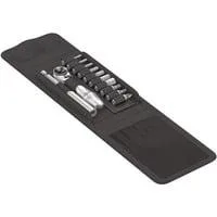 Metall-Knarre Bicycle Set 1 silber/schwarz, 12-teilig, mit Bit-Ratsche