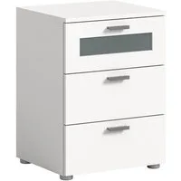 Home affaire Kommode Onex, Breite 45 cm, mit Glasfront im Schubkasten,vielseitig einsetzbar, in verschiedenen Farben, Nachttisch, Nachtschrank