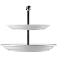 Thomas Porzellan Etagere Trend weiss Etagere 2tlg. flache Teller, Porzellan, (Etageren), Etageren