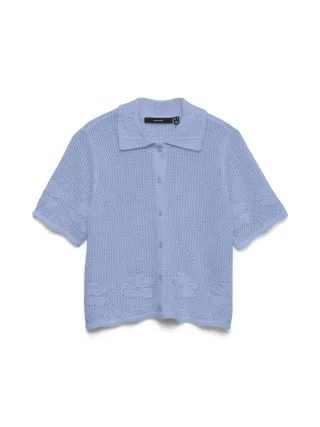 VERO MODA - Vero Moda 10342420 222913_Birch 249737_Brunnera_Blue - Gr. - XS