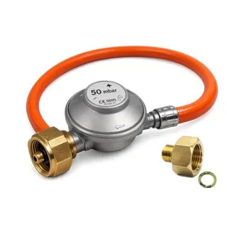 Alfa Forni Gas Anschluss-Set 50mBar 1,5kg/h, 80 cm Schlauch