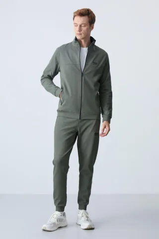 Herrenfleece-Sweatshirt- und Hosen-Set