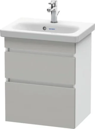 Duravit DuraStyle Waschtischunterbau wandhängend Betongrau & Weiß Matt 500x368x610 mm - DS640300718 DS640300718