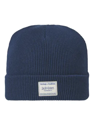 JACK&JONES - JACATTITUDE REGULAR BEANIE SN Blau - Gr. - ONE SIZE