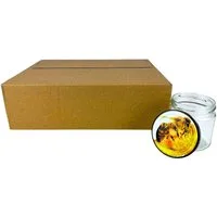 BIENEN SCHMIDT Honigglas 60x Twist Off Schraubglas 250g Imkerhonig Rundglas, (60 Stk), Einmachglas, Marmeladenglas, Sturzglas To 66 mm
