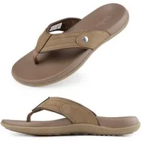 TIESTRA Flip Flops Herren Zehentrenner Rutschfestet Comfy Pool Sommer Strand Sandalen Größe 41-47