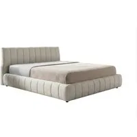 KAWOLA Polsterbett ALIOTTA Bouclé - Struktur trifft Design - Wohnlicher Look, Inklusive Lattenrost 3-fach höhenverstellbar - Komfort neu definiert