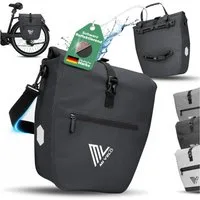 MIVELO Fahrradtasche Gepäckträgertasche wasserdicht inkl. Gurt für Umhängetasche