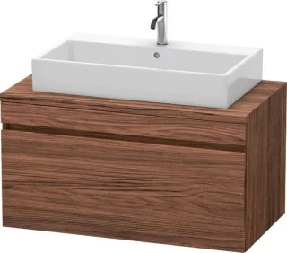 Duravit DuraStyle Konsolenwaschtischunterbau wandhängend Nussbaum dunkel Matt 1000x548x512 mm - DS53 DS531402121