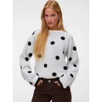 Vero Moda Rundhalspullover VMLIV LS KNIT EXP EXP Kunstfaser