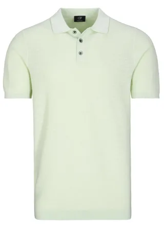COMMANDER Finest Clothing - Polo-Pullover, 1/2 Arm lime ice - Gr. - S