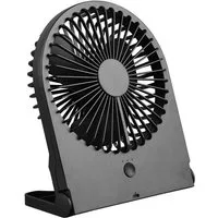 Reality Leuchten Tischventilator, leise, Camping Ventilator mit Akku, Lüfter mit USB, Höhe 23cm