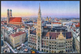Fussmatte Rathaus München 4313 | Größe: 60 cm x 45 cm