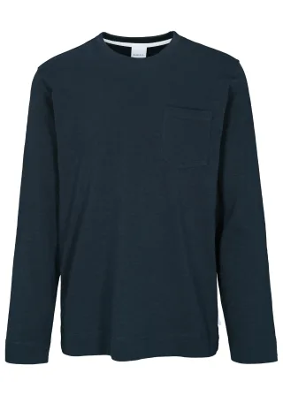 BASEFIELD - Rundhals Shirt 1/1 Arm night blue - Gr. - XL