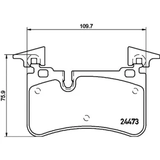 Hella Bremsbel?ge hinten Mercedes Clk Cls E-Klasse Sl Slk