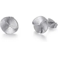 Kingka Paar Ohrstecker Blüte silberfarben Schmuck Geschenk Ohrschmuck Ohrring, zu Kleid, Shirt, Hoodie, Jeans, Pumps, Büro, Urlaub, Fest, Party
