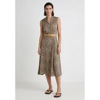 MORE&MORE Blusenkleid feminines, fließendes Leoprint-Kleid