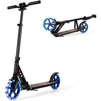 COSTWAY Scooter Tretroller, mit Leuchten, höhenverstellbar, klappbar