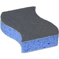 SPONTEX Scheuerschwamm Polish Edelstahl-Putz - Scheuerschwamm ideal für Edelstahltöpfe