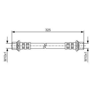 Bosch Bremsschlauch hinten Toyota Rav 4 1 2,0