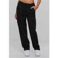 URBAN CLASSICS Cargohose Ladies High Waist Twill Cargo Pants