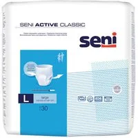 seni Inkontinenzslip Seni Active Classic Inkontinenzpants Größe L 3 x 30 Stück (Multipack, 90-St., 3 Packungen à 30 Stück, Gesamtmenge: 90 Stück) Atmungsaktiv, latexfrei, Nässeindikator, wie Unterwäsche anziehbar
