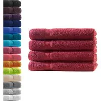 Hometex Premium Textiles Handtuch in Premium Qualität 500 g/m², Feinster Frottier-Stoff 100% Baumwolle, 4x Handtuch, weich, saugfähig, extra schwer & flauschig