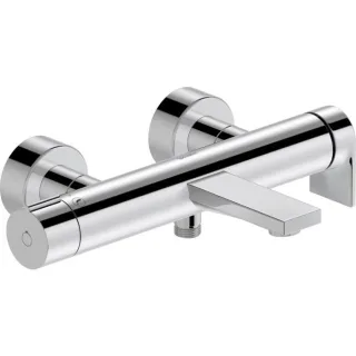 Duravit Tulum Wannenarmatur TU5230000010 Aufputz, S-Anschlüsse, mit Umstellventil, chrom