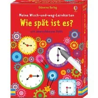 Usborne Verlag Spiel Meine Wisch-und-weg-Lernkarten: Wie spät ist es?