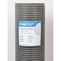 Kraptrap® Voliere Volierendraht Drahtgitter I Käfigdraht Schweißgitter I 16x16mm I 1,2mm stark Drahtzaun Maschendraht