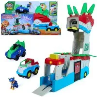 Spin Master Spielwelt PAW Patrol: Der Dino Film, 2-in-1 Mobiles Dino-Hauptquartier, mit Licht- & Soundeffekten
