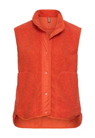 camel active - Teddyweste mit Stehkragen pumpkin - Gr. - 54