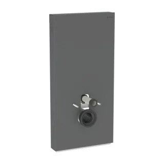 Geberit Monolith Sanitärmodul 131022CD5 Front schwarz, Seitenverkleidung schwarz / Aluminium gebürstet, Bauhöhe 101cm