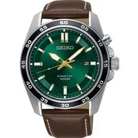 Seiko Kineticuhr SKA791P1, Armbanduhr, Herrenuhr, Datum, Lederarmband