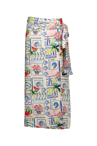 Studio Anneloes - Lara sardines pareo skirt multi color - Gr. - XL