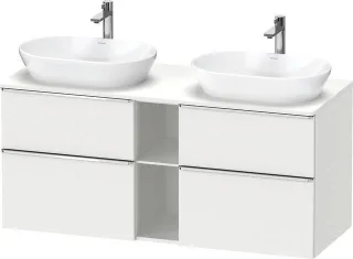 Duravit D-Neo Konsolenwaschtischunterbau wandhängend Weiß Matt 1400x550x664 mm - DE4970B10180000 DE4970B10180000