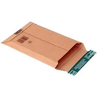 progressPack Versandtasche Versandtasche 25 Stück aus PP für sicheren Versand, DIN A5,braun - mit Klebestreifen