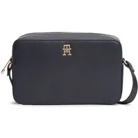 Tommy Hilfiger Umhängetasche IM LATAM SIDE CORP CROSSOVER, Damen Schultertasche mit bunten Textil-Streifen in Tommy Farben