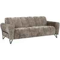Beautysofa Sofa mit Metallbeine in Schwarz VOLARE, 3-Sitzer, viele Farbvarianten, ohne Schlaffunktion