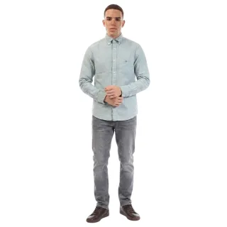 Gant - Button-Down-Hemd für Herren, Oxford Baumwolle (Grün)