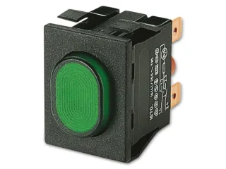 MARQUARDT Druckschalter, 01670.5202, rastend, 1 x Ein/Aus, 250 V/AC, 16 A, Flachstecker 6,3 mm