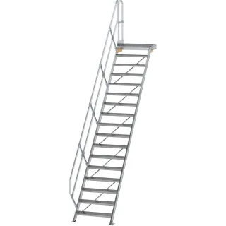 Munk Treppe mit Plattform 45° Stufenbreite 800 mm - 600457