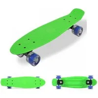 Byox Skateboard Kinder Skateboard Spice LED, 22 Zoll, Aluminium Achse, 80A 45mm, ABEC-7