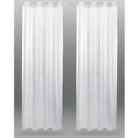 Bestlivings Vorhang (2 St), Ösen, transparent, Voile, Gardinenset "Transparent"