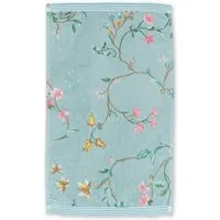PiP Studio Gästehandtuch Les Fleurs Gästehandtuch blue 30x50cm (1 Stück), 100% Baumwolle (217811)