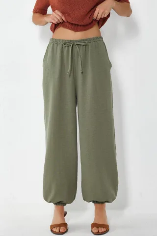 Damen Jogginghose aus strukturiertem Polyester