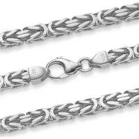 HOPLO Königskette Silberkette Königskette Länge 55cm - Breite 8,3mm - 925 Silber, Made in Germany