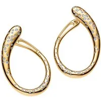 Pandora Paar Creolen 264660C01, Vergoldet, Zirkonia, Oval