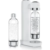 Arendo Wassersprudler Soda Maker mit 2x 1000 ml Flaschen, kompatibel mit 60l CO2 Zylindern, (Set, 3-tlg., Soda Maker, PET-Flasche), Soda Streamer + 2 Wasserflaschen, BPA-frei, fein dosierbar, Carbonator