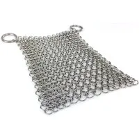 Grillbürste Grillfürst Ringreiniger für Dutch Oven / Gusseisen 14 x 14 cm